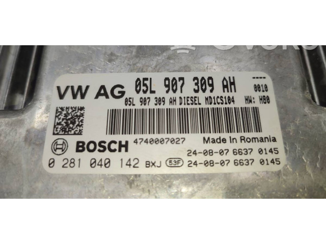 Блок управления двигателем Блок управления 05L907309AH Skoda Octavia Mk4