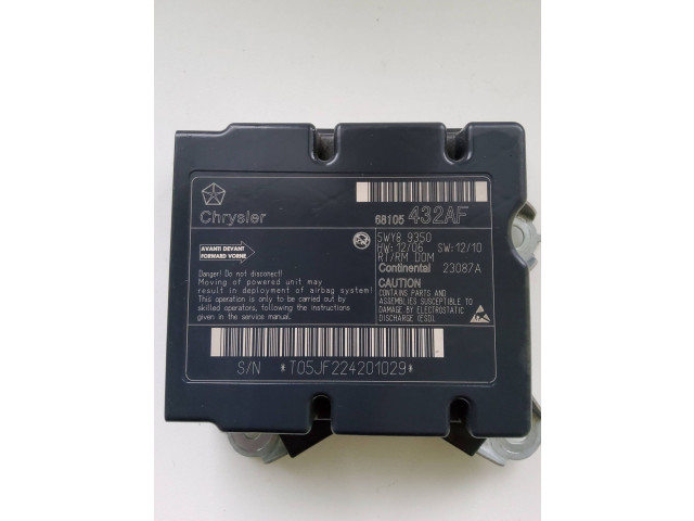 Блок подушек безопасности 68105432AF, 5WY89350   Chrysler Town & Country V