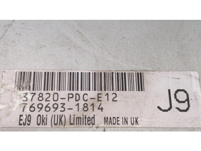 Блок управления двигателя 37820PDCE12, 7696931814 Honda Accord