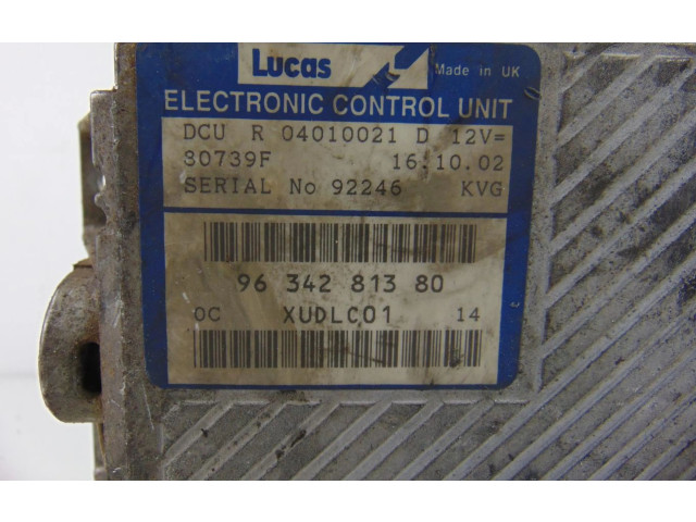 Turbodmychadlo Блок управления двигателем ECU 9634281380 Peugeot 106