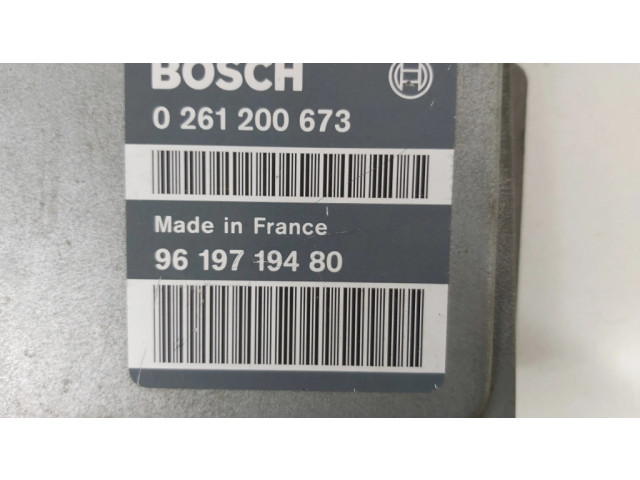 Блок управления двигателем Блок управления 0261200673, 9619719480   Citroen Xantia