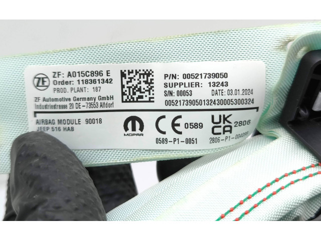 Боковая подушка безопасности 00521739050, 118361342 Jeep Avenger