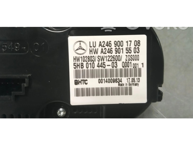 Блок управления климат-контролем A2469001708, A2469004405 Mercedes-Benz A W176
