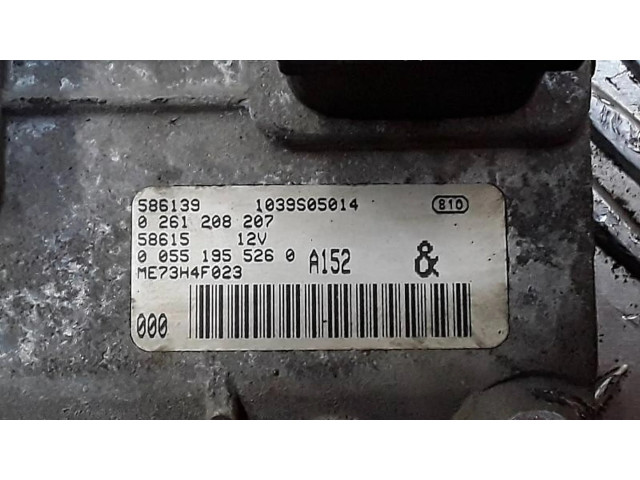 Блок управления двигателя 0261208207, 00551955260 Fiat Idea