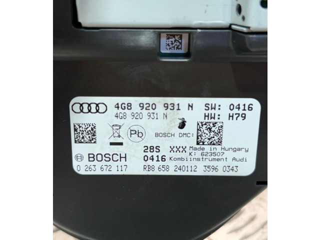 Přístrojová deska Audi A6 S6 C7 4G 2014 4G8920931N