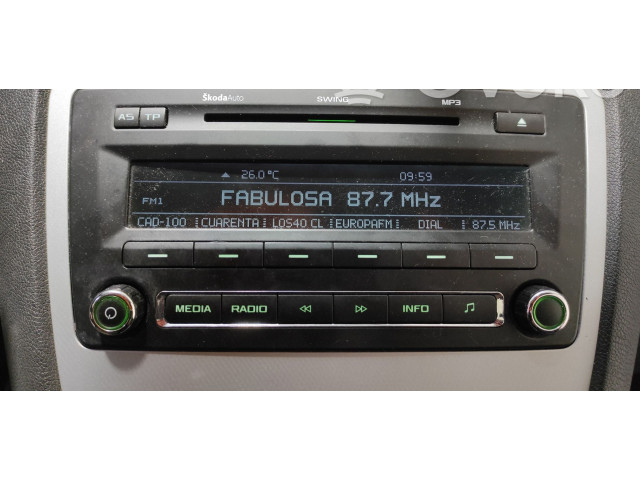 Блок управления HiFi audio 1Z0035161F, 7648256360 Skoda Octavia Mk2 (1Z) 2004 - 2013 года
