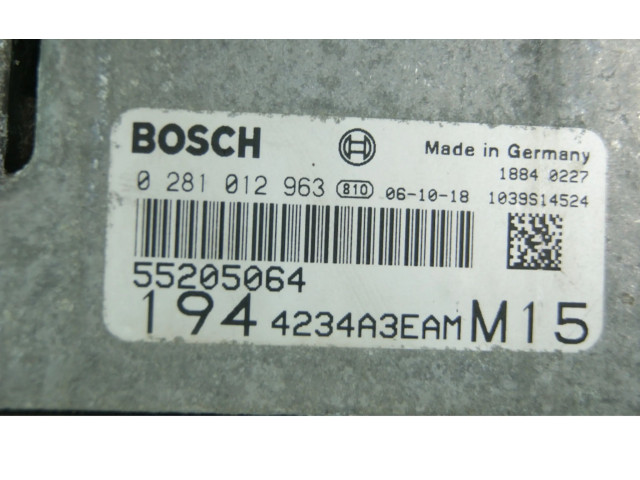 Řídící jednotka 0281012963, 0281012963 Fiat Croma 2006