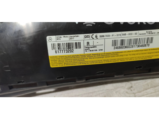 Подушка безопасности в сиденье 21660060221, 617773202 Mercedes-Benz A W176