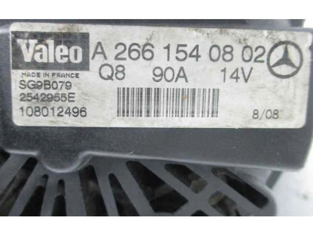 Генератор A2661540802   Mercedes-Benz A W169      