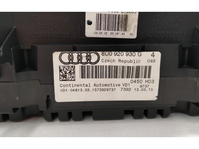 Панель приборов 8U0920930G Audi Q3 8U
