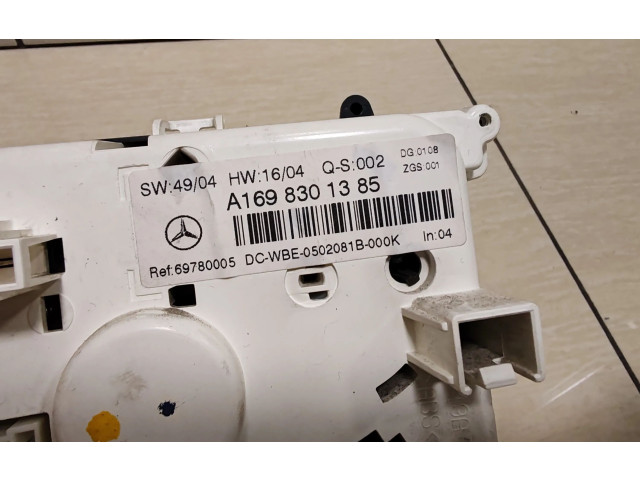 Блок управления климат-контролем A1698301385   Mercedes-Benz A W169