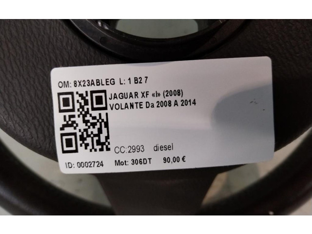Руль Jaguar XF X250 2007 - 2015 года 8X23ABLEG, 306DT