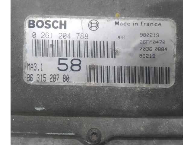 Vstřikovací lišta 9631528780 Peugeot 106