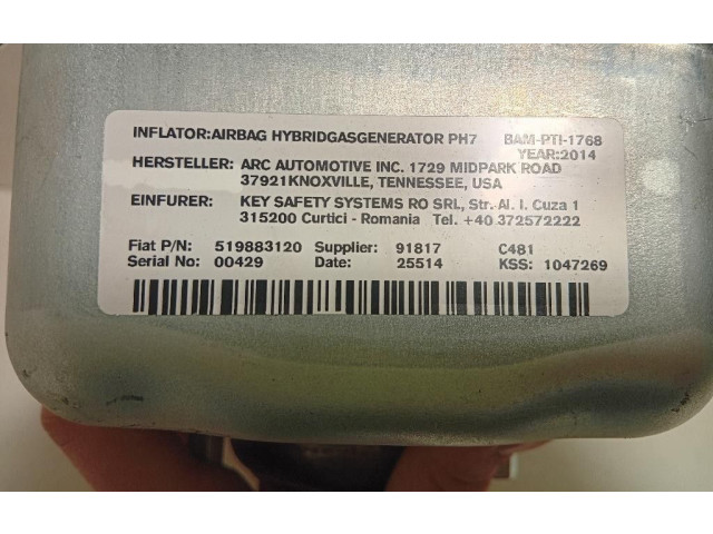 Подушка безопасности пассажира 519816900, 199B4000   Fiat 500L