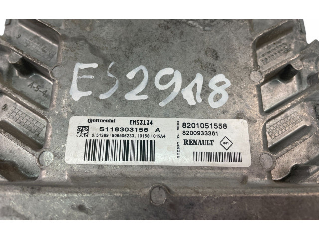 Блок управления двигателем Блок управления S118303156A, 8201051558   Dacia Logan II