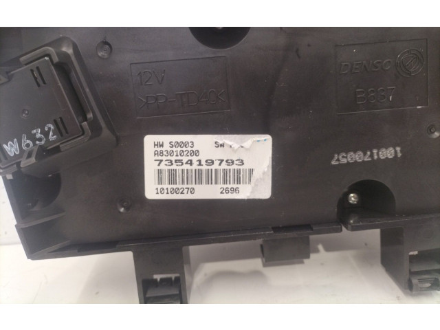 Блок управления климат-контролем 735447949 Fiat Grande Punto