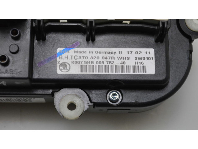 Модуль блока управления кондиционером 3T0820047R Skoda Octavia Mk2 (1Z)
