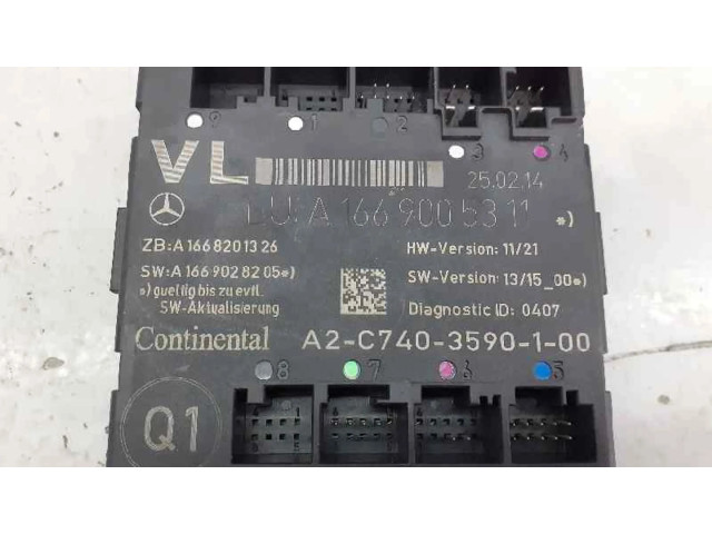 Блок управления A1669005311, A2C7403590100   Mercedes-Benz A W176