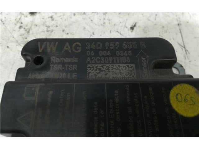 Блок подушек безопасности 34D959655B, A2C30911106 Skoda Rapid (NH)