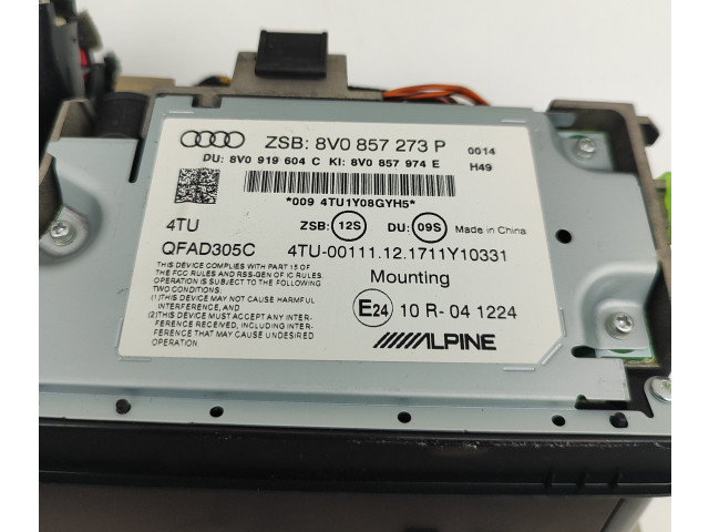 Дисплей 8V0857273P Audi A3 S3 8V