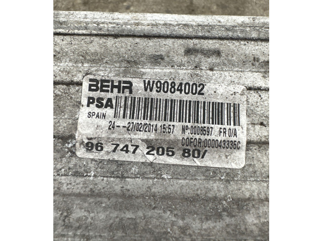 Интеркулер  9674720580, W9084002   Citroen DS4 