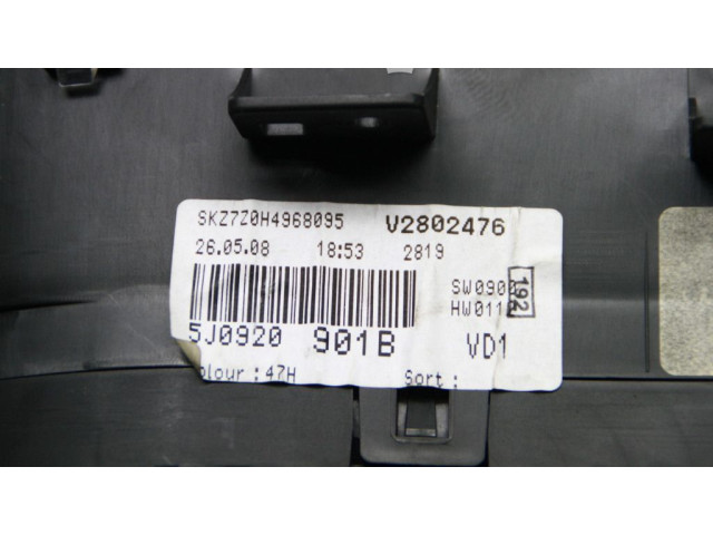 Панель приборов 5J0920901B Skoda Fabia Mk2 (5J)