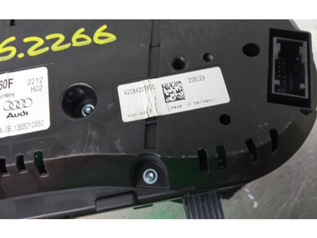 Панель приборов 8V0920860F, 224.962KMMARCADOS Audi A3 S3 8V