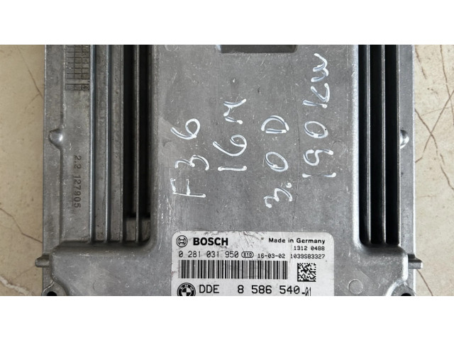 Řídící jednotka 8586540, 0281031950 BMW 3 F30 F35 F31 2015