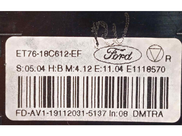 Блок управления климат-контролем ET7618C612EF Ford Transit Tourneo Connect