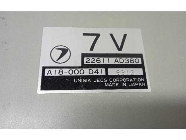 Блок управления двигателя 22611AD380   Subaru Impreza I