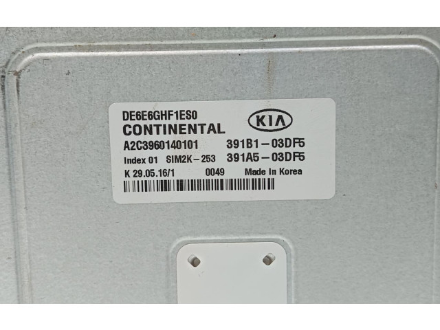 Блок управления двигателем Блок управления 391B103DF5 KIA Niro