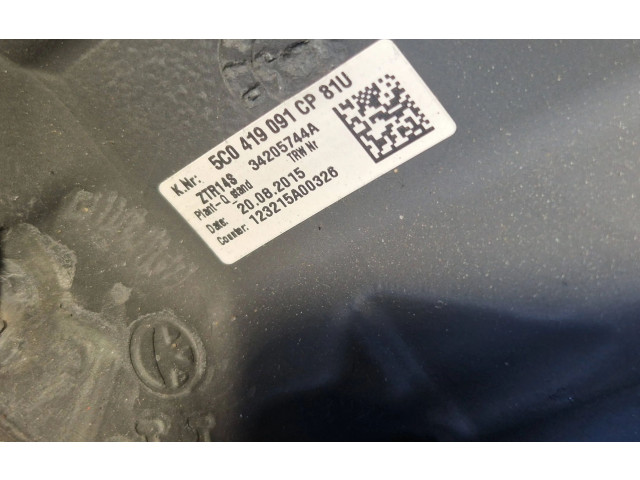 Руль Volkswagen Jetta VI 2011 - 2018 года 5C0419091CP, 34205744A