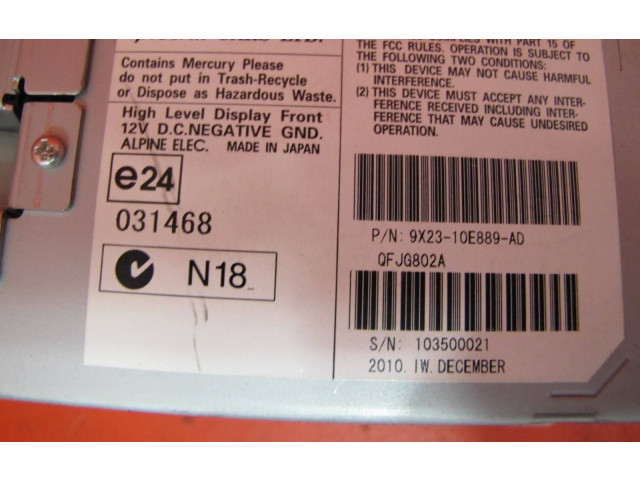 Дисплей 9X23-10E889-AD Jaguar XF X250