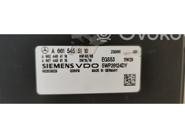 Блок управления коробкой передач A0015455116, A0074480110   Mercedes-Benz Vito Viano W639