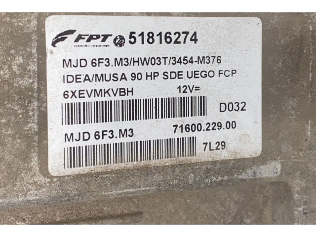 Řídící jednotka Lancia Musa 2007