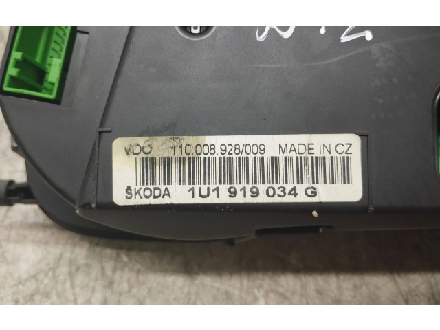 Панель приборов 1U1919034G, 11000892809 Skoda Octavia Mk1 (1U)
