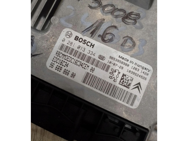 Řídící jednotka 0281013334 Peugeot 3008 I 2012