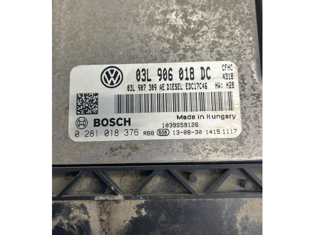 Řídící jednotka 03L906018DC, 03L907309AE Volkswagen Caddy 2012