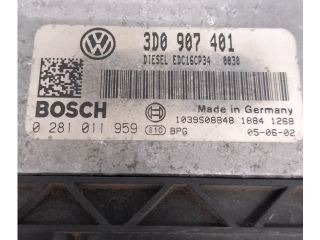Комплект блоков управления 3D0907401, 4E0905852D   Volkswagen Phaeton