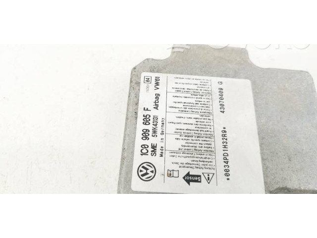Блок подушек безопасности 1C0909605F, 5WK43131 Skoda Fabia Mk2 (5J)
