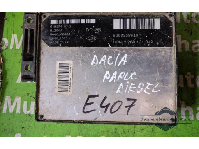 Řídící jednotka 8200131940, 8200359818   Dacia 1300 1310 1320 1325 1410 1973