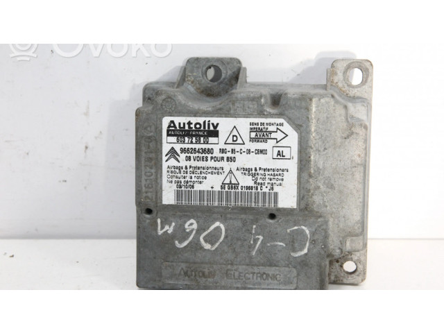 Блок подушек безопасности 603725800, 9662643680   Citroen C4 I