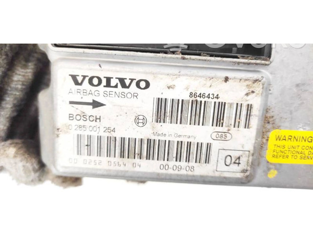 Блок управления надувных подушек 8646434, 0285001254    Volvo S80