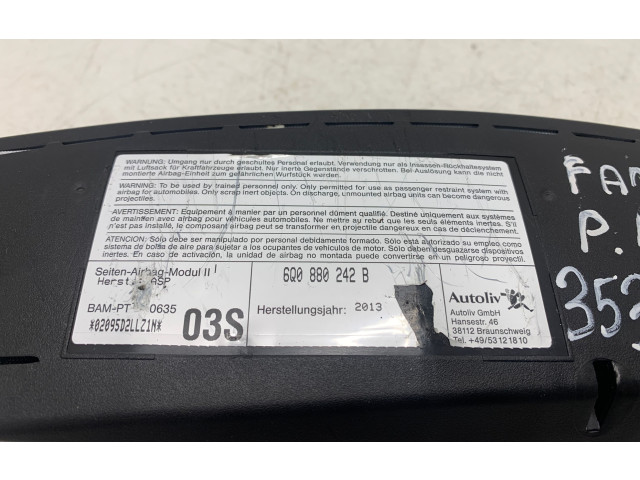 Рулевая рейка  Надувная подушка для сиденья 6Q0880242B, 02095D2LLZ1N   Skoda Fabia Mk2 (5J) 2007 - 2014 года