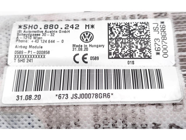 Подушка безопасности в сиденье 5H0880242M, 0589-P1-000858 Volkswagen ID.3