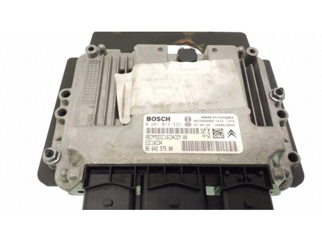 Блок управления двигателя 9664257580, 0281013332 Citroen C4 I