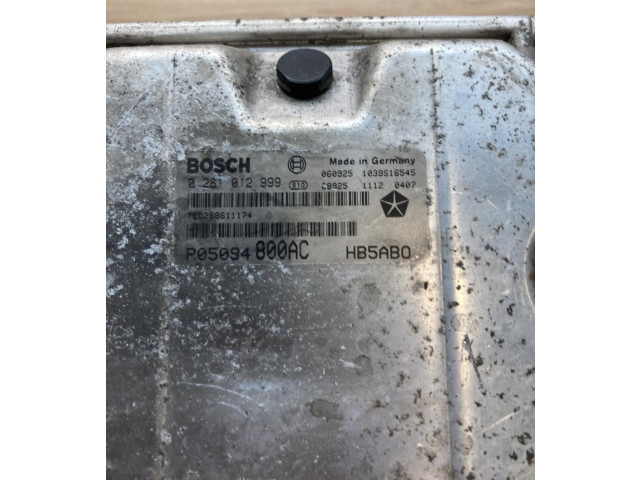 Řídící jednotka P05094800AC, 0281012999 Chrysler Voyager 2004