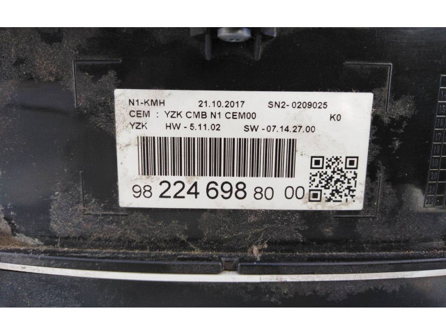 Přístrojová deska  Peugeot Expert 2018 9822469880, 0209025  