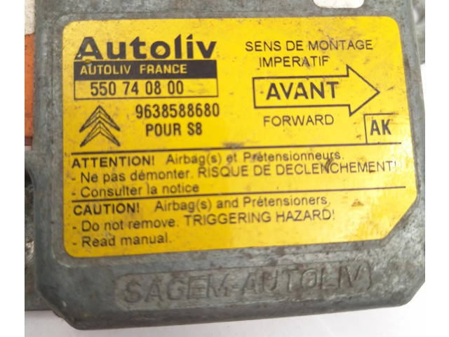 Блок подушек безопасности 9638588680, 550740800   Citroen Saxo