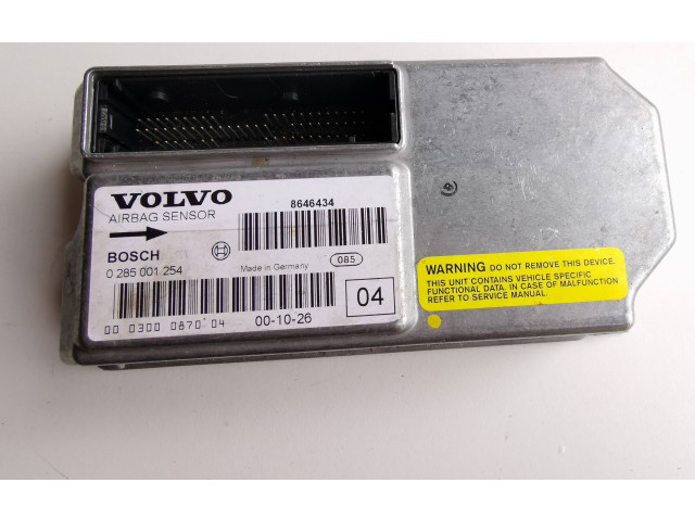 Блок подушек безопасности 8646434, 0285001254 Volvo S60